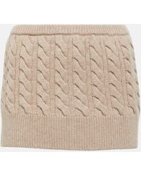 Christopher Esber - Low-rise Wool And Cashmere Miniskirt - Lyst