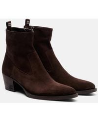 Miu Miu - Suede Ankle Boots - Lyst