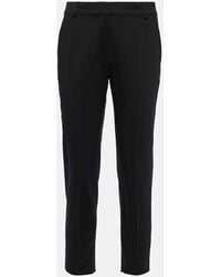 Max Mara - Schmale Cropped-Hose Lince Aus Baumwolle - Lyst