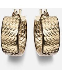 STONE AND STRAND - Le Groove 14Kt Hoop Earrings - Lyst
