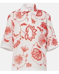 Eres - Izana Embroidered Cotton-Blend Shirt - Lyst
