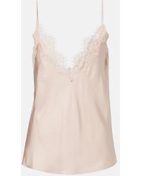 Rohe - Lace-Trimmed Silk Top - Lyst