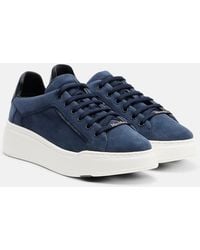 Max Mara - Suede Platform Sneakers - Lyst