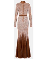 David Koma - Sheer Lace Gown - Lyst