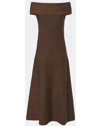 Jonathan Simkhai - Camilla Off-Shoulder Wool Midi Dress - Lyst