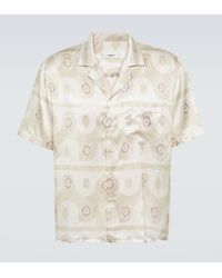 Commas - Printed Silk And Cotton Shirt - Lyst