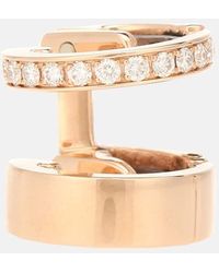 Repossi - Orecchino ear cuff Berbere Module in oro rosa 18kt con diamanti - Lyst