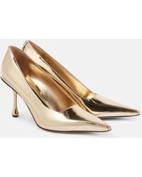 Jimmy Choo - Ixia 80 Mirrored Leather Pumps - Lyst