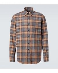 Slowear - Plaid Cotton Flannel Shirt - Lyst