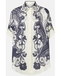 ALÉMAIS - Camisa Mickey De Lino Estampada - Lyst