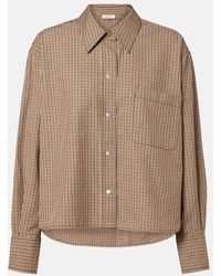 Vince - Checked Cotton-Blend Shirt - Lyst