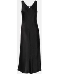 Max Mara - Talete Satin Midi Dress - Lyst