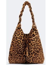 Saint Laurent - Amalia Leopard-Print Calf Hair Shoulder Bag - Lyst