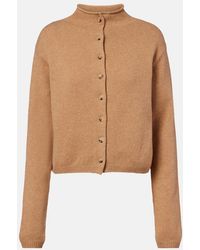 KHAITE - Annora Wool And Cashmere Cardigan - Lyst