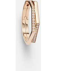 Repossi - Antifer 18Kt Rose Single Earring With Diamonds - Lyst