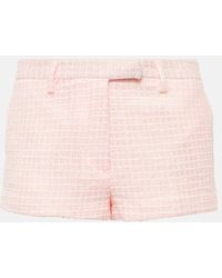 Alessandra Rich - Sequined Tweed Shorts - Lyst