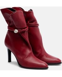 Isabel Marant - Lolya 90 Leather Ankle Boots - Lyst