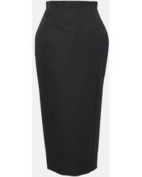 Wardrobe NYC - X Rhw Web Midi Skirt - Lyst