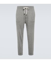 Brunello Cucinelli - Ribbed-knit Cashmere Sweatpants - Lyst