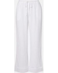 Velvet - Calia Cotton Muslin Wide-Leg Pants - Lyst