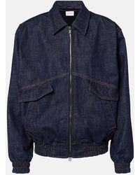 Magda Butrym - Oversized Denim Bomber Jacket - Lyst
