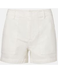 Nili Lotan - Utility Cotton Shorts - Lyst