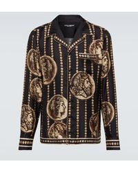 Dolce & Gabbana - Camisa con monedas estampadas - Lyst