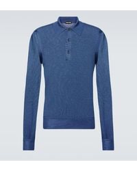 Tom Ford - Cashmere And Silk Polo Sweater - Lyst