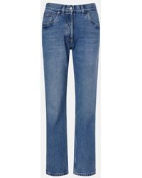 Prada - Jean Droit A Taille Basse - Lyst