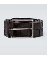 Bottega Veneta - Maxi Intreccio Leather Belt - Lyst