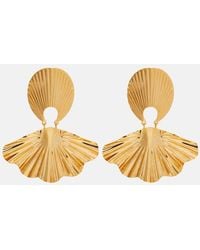 Jennifer Behr - Nerissa-Plated Drop Earrings - Lyst