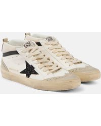 Golden Goose - Mid Star Leather Sneakers - Lyst