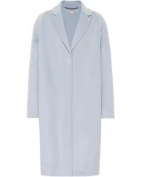 Stella McCartney Manteau en laine - Bleu