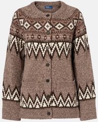 Polo Ralph Lauren - Fair Isle Jacquard Wool-Blend Cardigan - Lyst