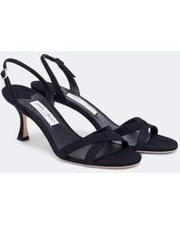 Jimmy Choo - Elsy Suede Slingback Sandals - Lyst