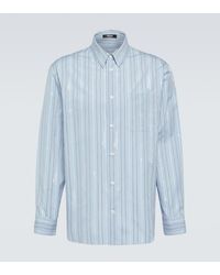 Versace - Striped Cotton Poplin Shirt - Lyst