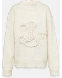 Jil Sander - Monogram Mohair-blend Sweater - Lyst