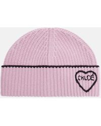 Chloé - Encour Wool And Cashmere Beanie - Lyst