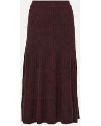 Altuzarra - Ireene Ribbed-Knit Midi Skirt - Lyst