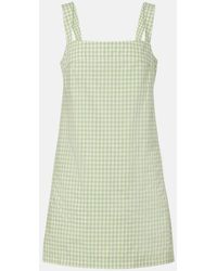 Jonathan Simkhai - Sloan Gingham Cotton-Blend Minidress - Lyst