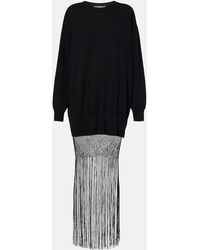 Christopher Esber - Macrame Monument Wool And Cashmere Maxi Dress - Lyst