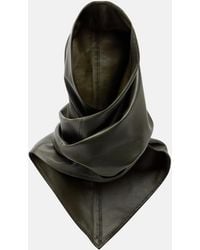 Nour Hammour - Draped Leather Hood - Lyst