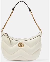 Gucci - GG Marmont Small Matelassé-leather Shoulder Bag - Lyst