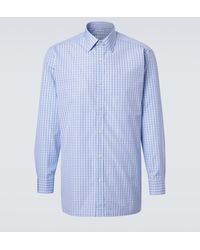 Charvet - Checked Cotton Poplin Shirt - Lyst
