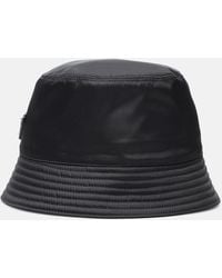Prada - Logo-Triangle Bucket Hat - Lyst