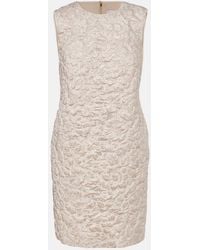 Carolina Herrera - Lame Shift Dress - Lyst