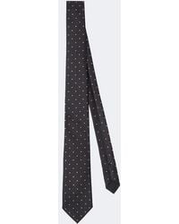 Saint Laurent - Polka-Dot Silk Jacquard Tie - Lyst