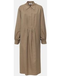 Jil Sander - Wool Shirt Dress - Lyst