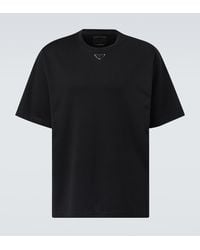 Prada - Triangle Plaque T-Shirt - Lyst