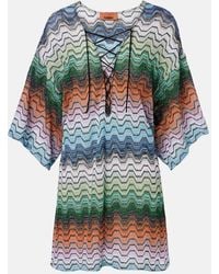 Missoni - Wave Lame Beach Dress - Lyst
